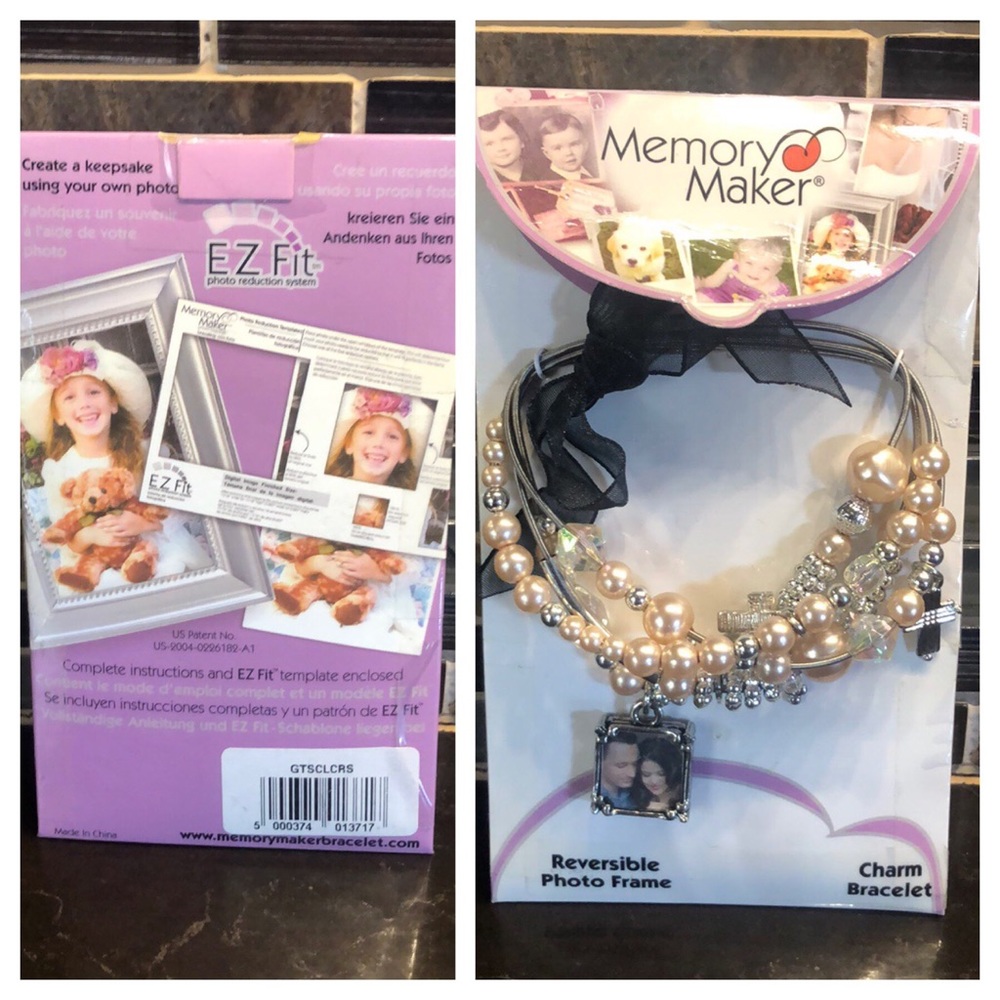 Memory Maker elastic‎ toggle charm photo bracelet